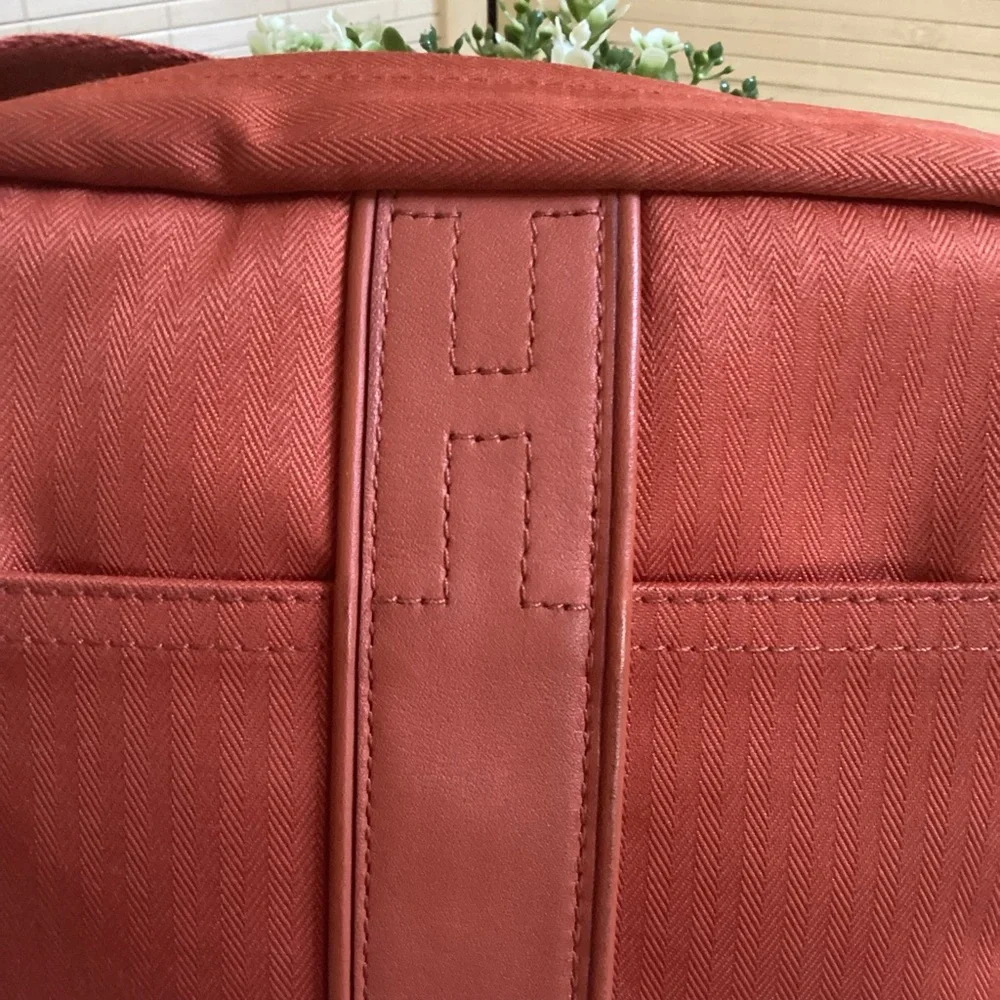 Hermes Acapulco Toile Chevron Shoulder Bag